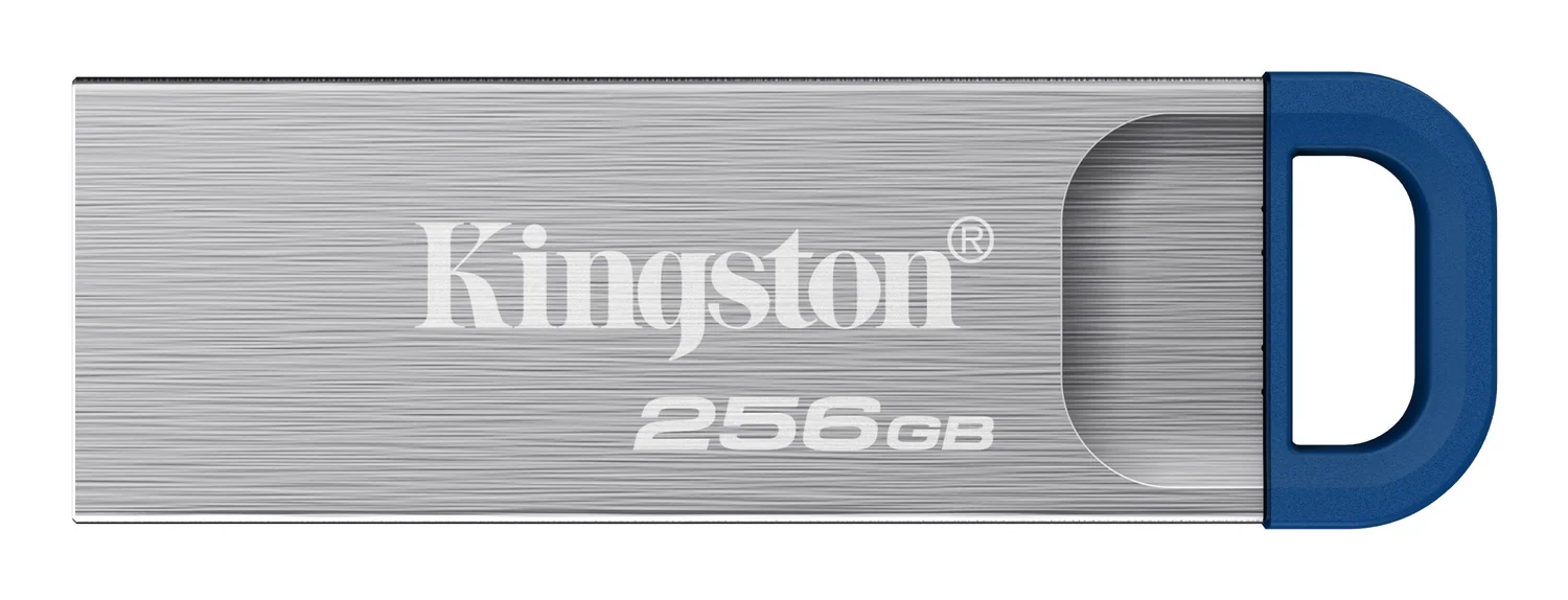 Pen Drive Kingston DataTraveler Kyson 256GB USB 3.2 Gen 1 220MB/s Metal Aço Inoxidável