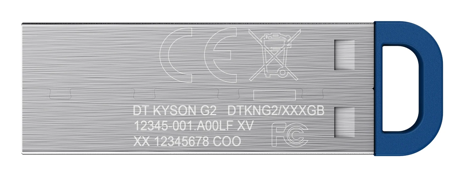 Pen Drive Kingston DataTraveler Kyson 512GB USB 3.2 Gen 1 220MB/s Metal Aço Inoxidável - Imagem 2