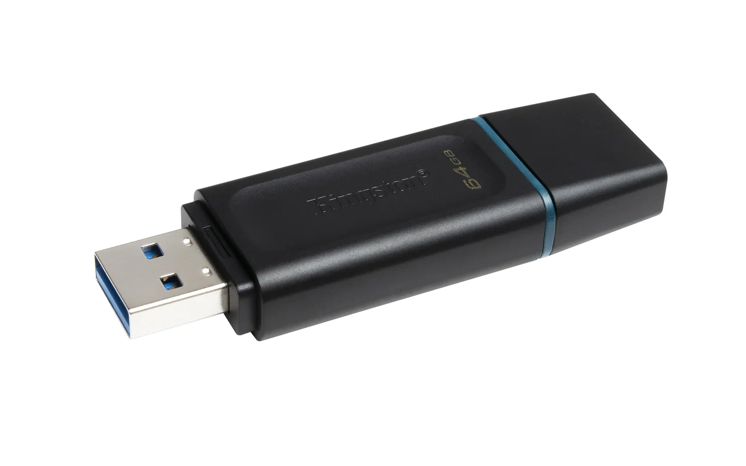 Pen USB Kingston DataTraveler Exodia 64GB USB-A 3.2 Gen 1 Preto/Turquesa - Imagem 5