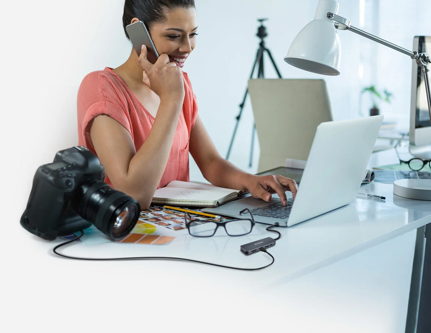 Hub USB-C 5 em 1 D-Link DUB-2325 com Leitor de Cartões SD/microSD - Imagem 4