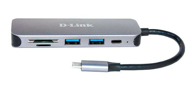 Hub USB-C 5 em 1 D-Link DUB-2325 com Leitor de Cartões SD/microSD - Imagem 2