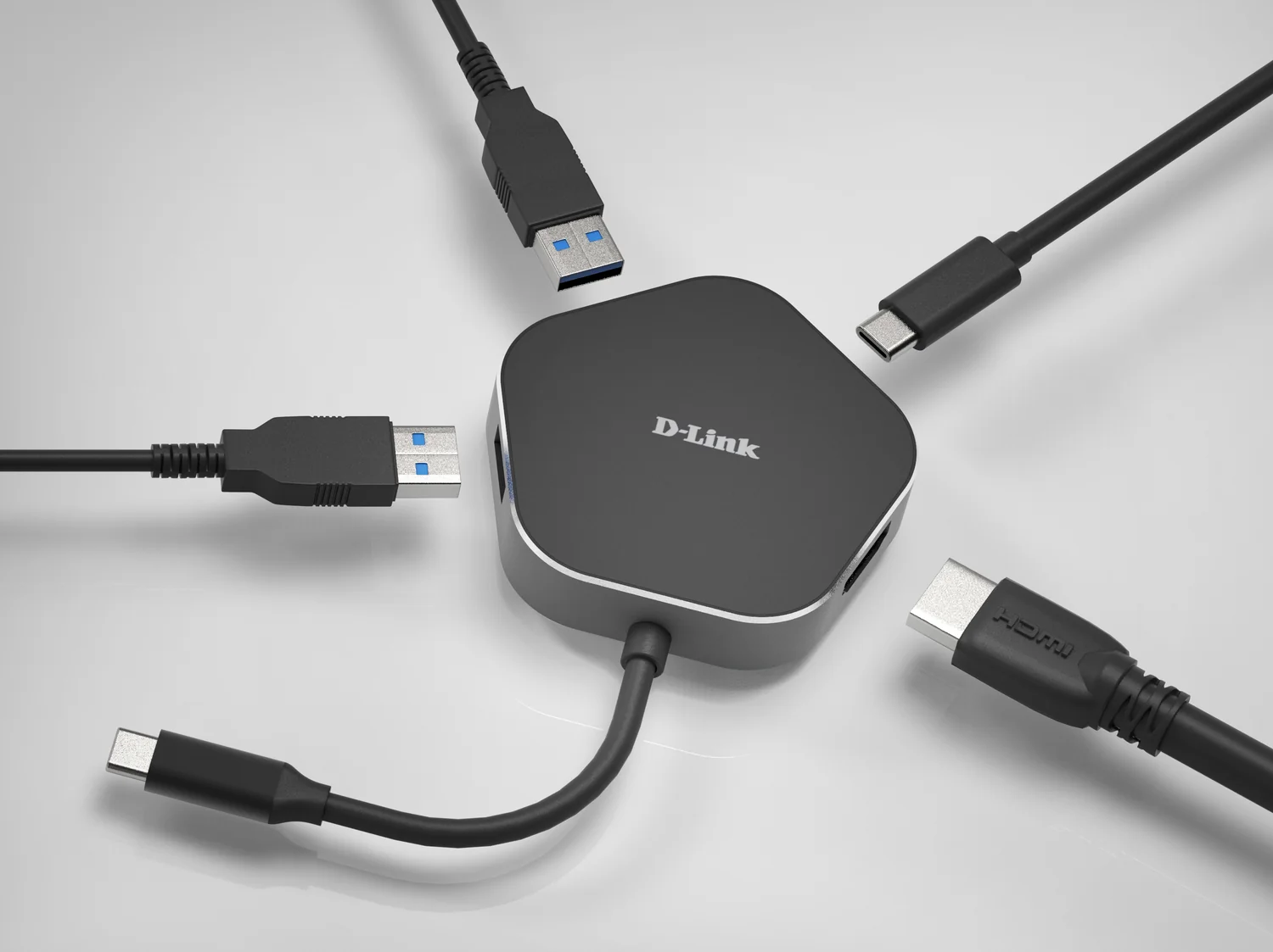 Hub USB-C D-Link DUB-M420 4 em 1 com HDMI 4K e Power Delivery 60W em Alumínio - Imagem 2