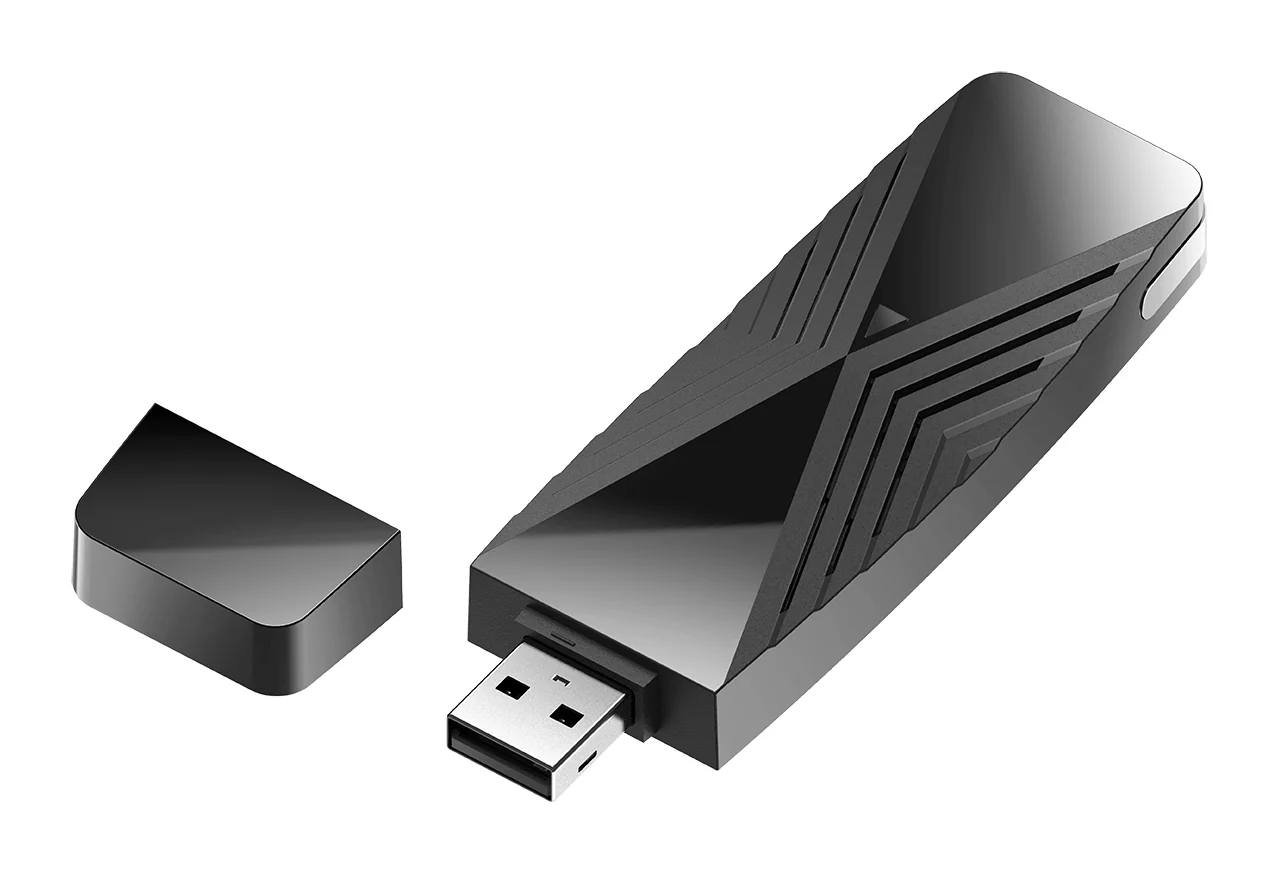 Adaptador USB Wi-Fi D-Link DWA-X1850 AX1800 Wi-Fi 6 Dual-Band USB 3.2 para PC e Laptop