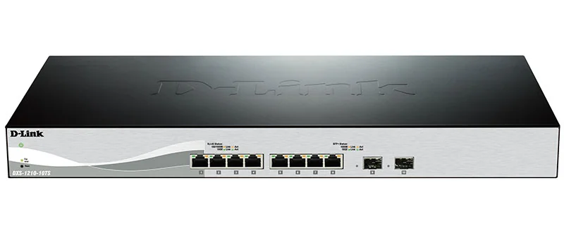 Switch de rede D-Link DXS-1210-10TS/E 8 portas 10GBASE-T 2 SFP+ Smart Managed L2/L3 - Imagem 2