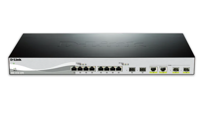 Switch de Rede D-Link DXS-1210-12TC/E 10G Smart Managed com 10 Portas e 2 SFP+ - Imagem 2
