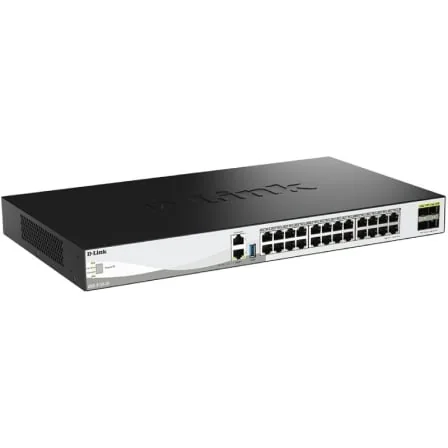 Switch de rede D-Link DXS-3130-28 gerido L3 28 portas 10G Multi-Gigabit com uplinks 25G empilhável - Imagem 2