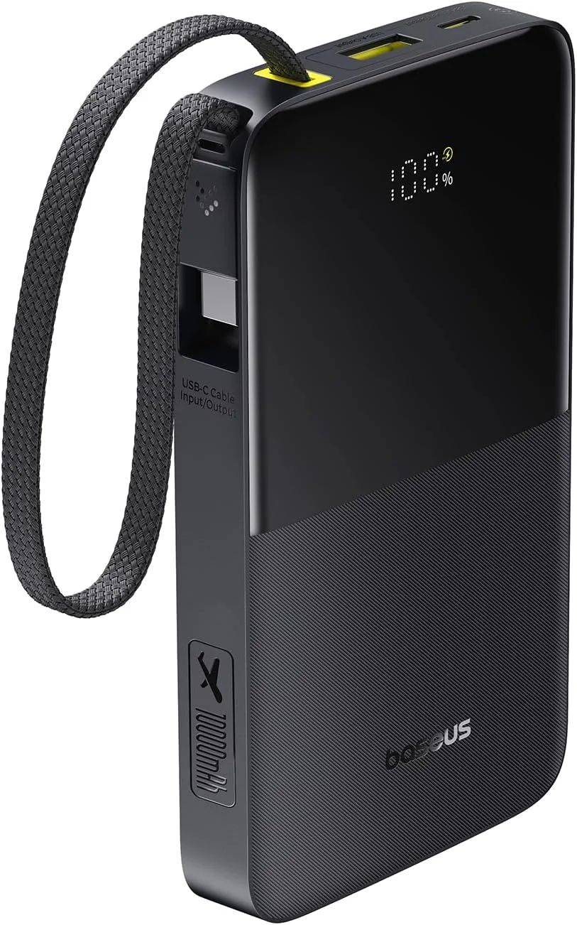 Power Bank Baseus EnerFill 10000mAh 22.5W USB-C Preto - Imagem 7