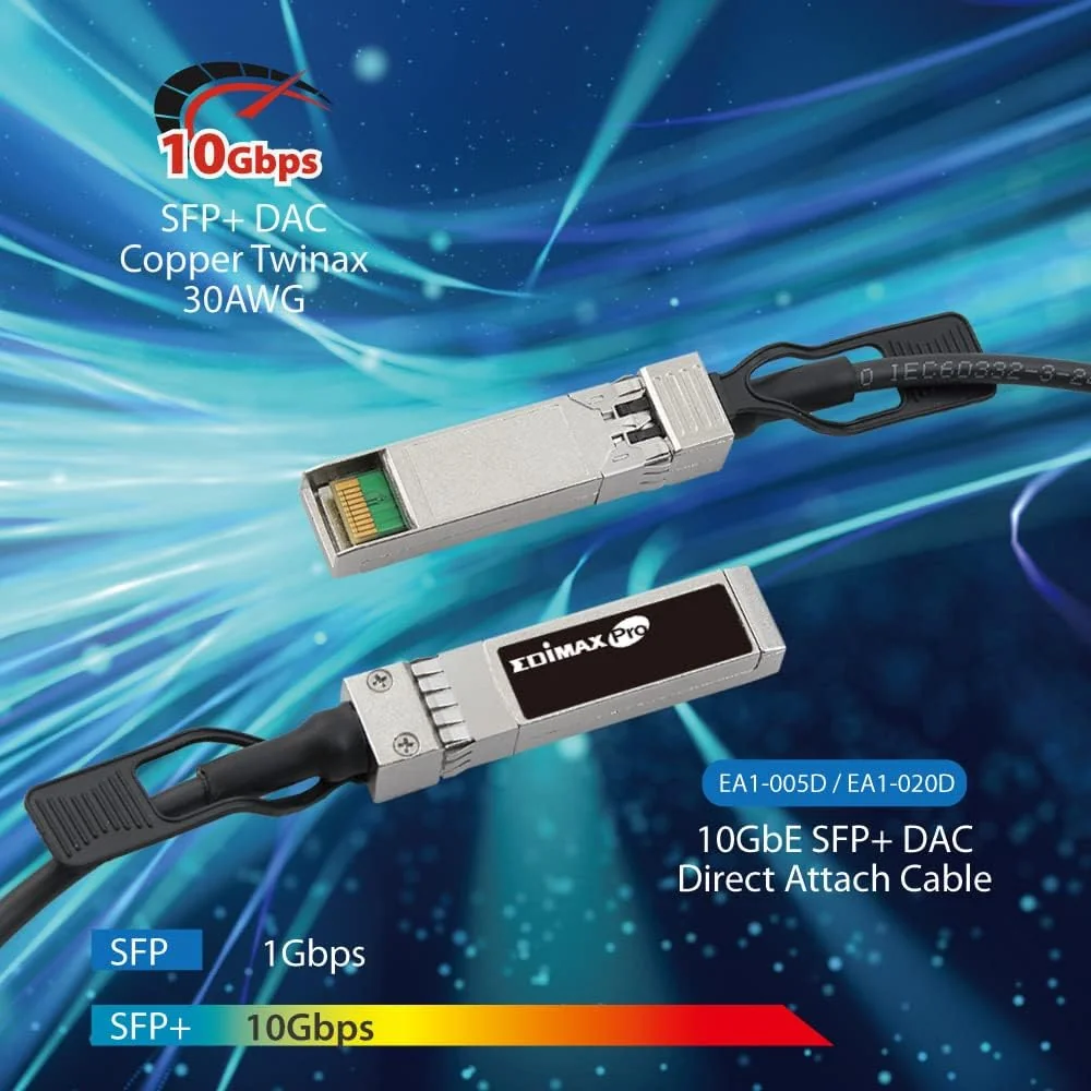 Cabo DAC SFP+ Edimax EA1-005D 0.5m Direct Attached 10GBase para módulos SFP+ - Imagem 5