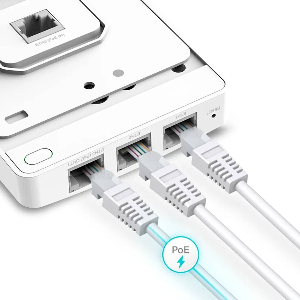 Pack 5 Pontos de Acesso Wi-Fi 6 TP-Link Omada EAP615-Wall AX1800 Dual-Band PoE Parede - Imagem 2