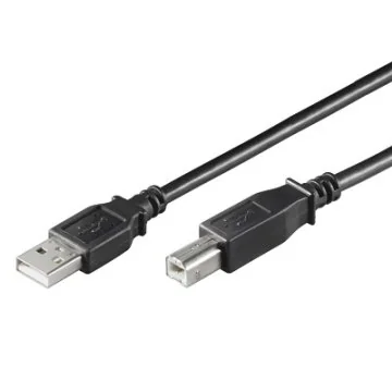 Cabo USB-B para USB-A 2.0 Ewent EC1004 Macho/Macho 480Mbps 1,8m Preto