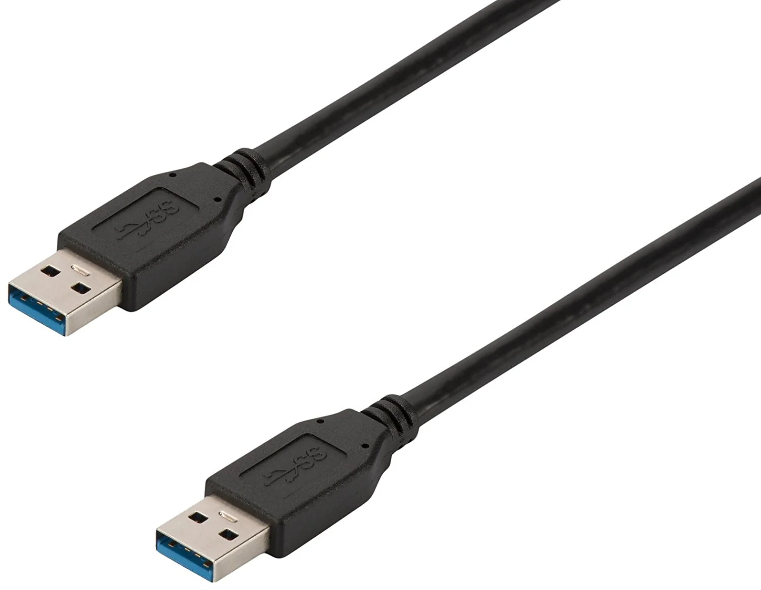Cabo USB-A para USB-A 3.2 Gen 1 Ewent EC1021 Macho/Macho 1m Preto