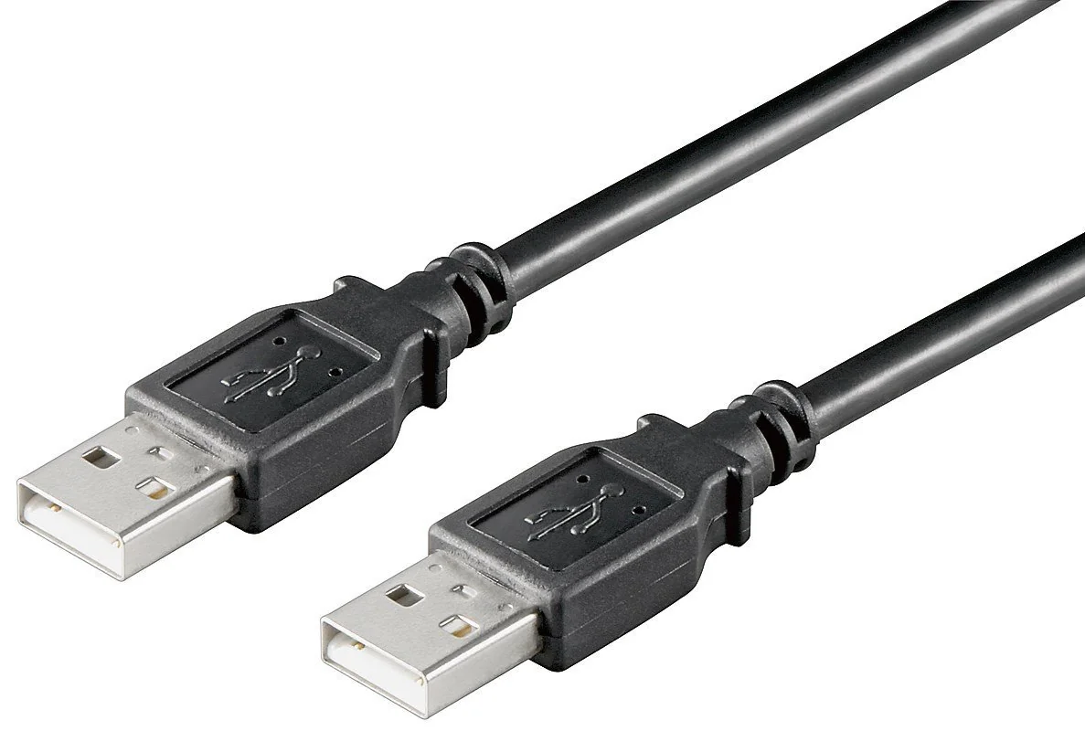 Cabo USB-A para USB-A 1,8m USB 2.0 Macho/Macho Ewent EC1024 Preto