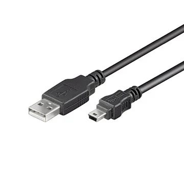 Cabo USB Ewent EC1027 USB 2.0 A para Mini-USB B 1,8m Preto