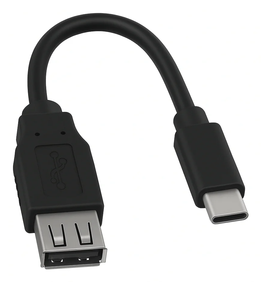 Adaptador USB Ewent EC1039 USB-C macho para USB-A fêmea OTG 15W 480Mbps preto - Imagem 2
