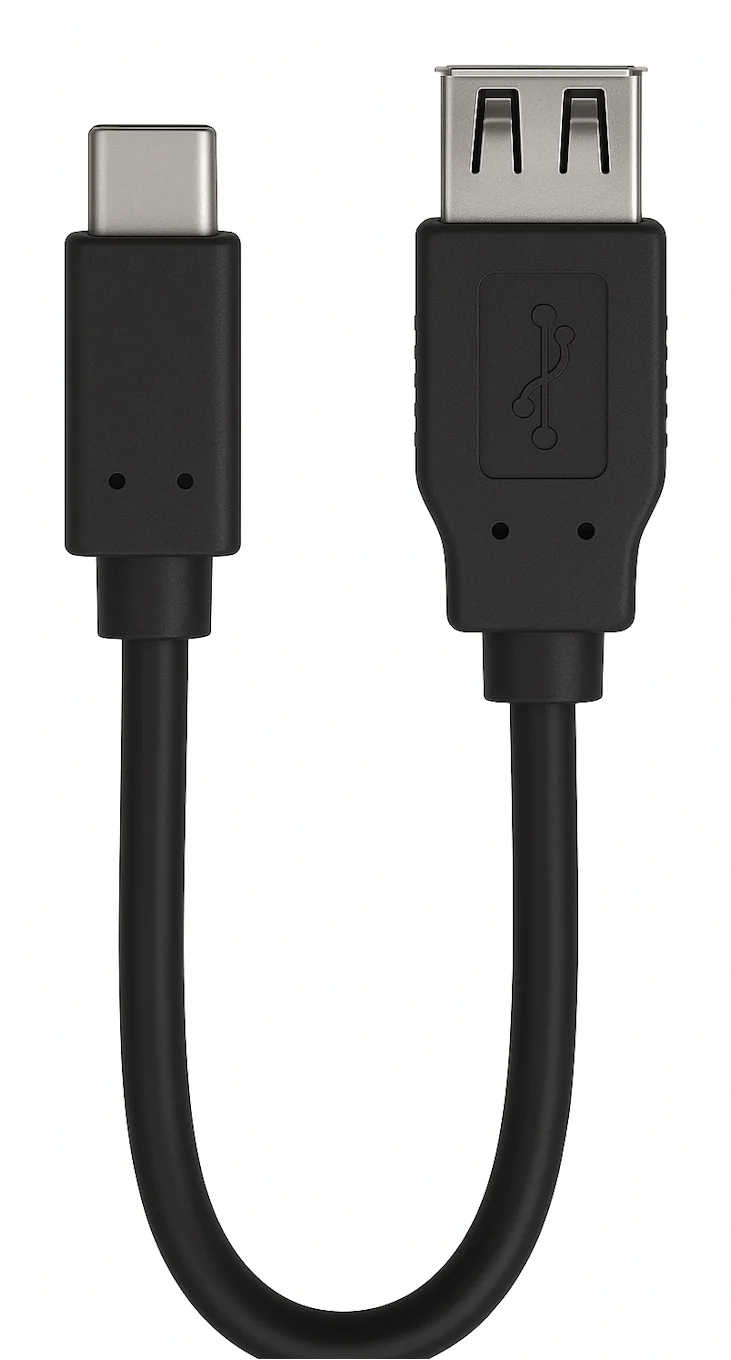 Adaptador USB Ewent EC1039 USB-C macho para USB-A fêmea OTG 15W 480Mbps preto