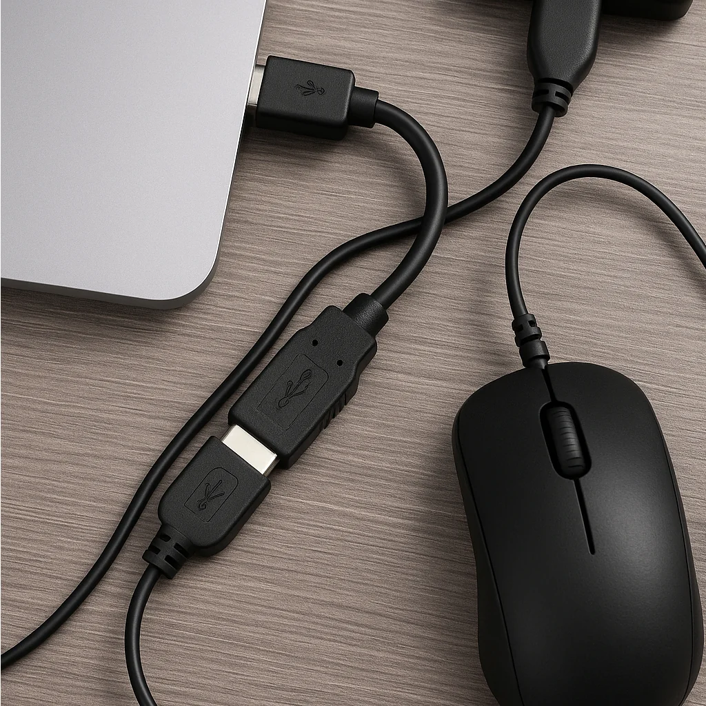Adaptador USB Ewent EC1039 USB-C macho para USB-A fêmea OTG 15W 480Mbps preto - Imagem 3