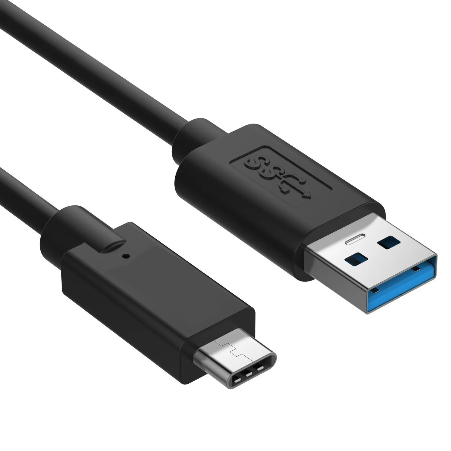 Cabo USB 3.2 Ewent EC1042 USB-A para USB-C 5Gbps PD60W 1m Preto - Imagem 3