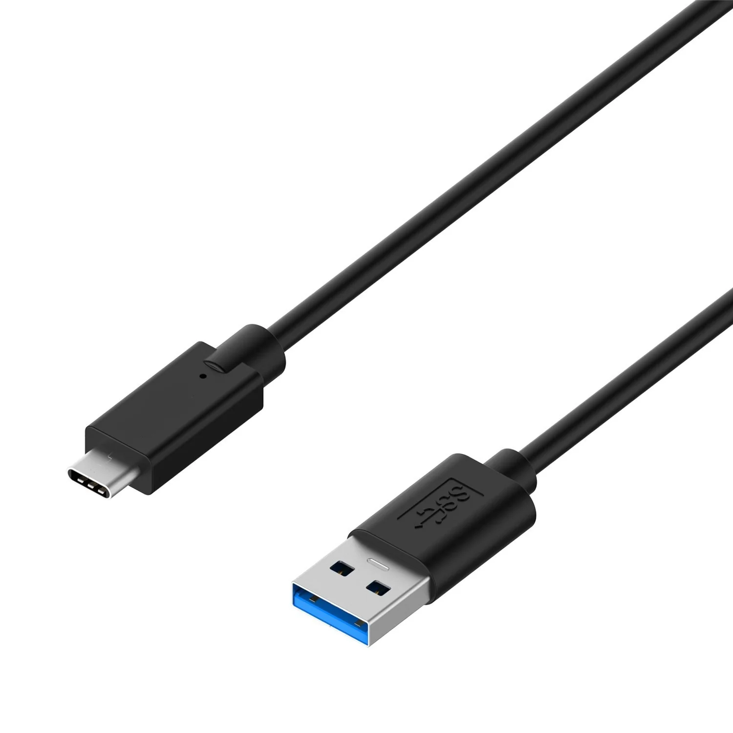 Cabo USB-A para USB-C 1,8m USB 3.2 Gen 1 5Gbps Ewent EC1043 Preto - Imagem 2