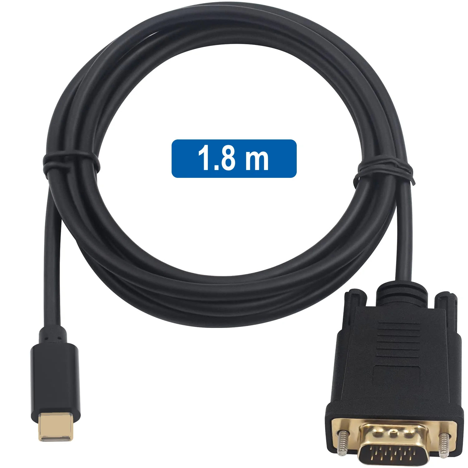 Cabo Adaptador Ewent EC1052 USB-C para VGA Full HD 1080p 60Hz 1,8 m - Imagem 3