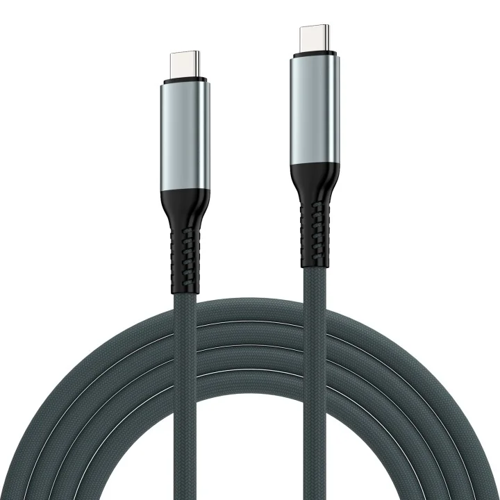 Cabo USB-C Ewent EC1071 USB4 Gen3 240W 40Gbps 8K tecido 1m