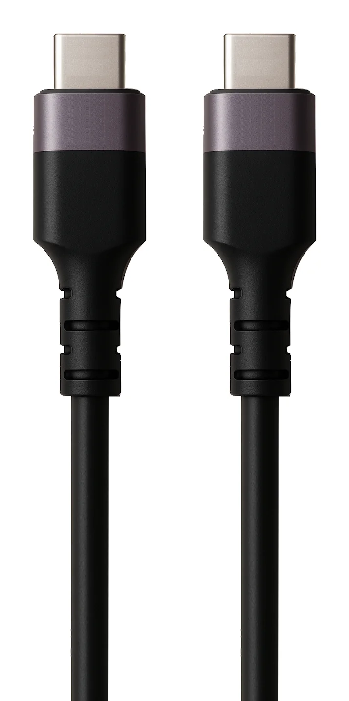 Cabo USB-C 3.2 Gen2 Ewent EC1096 PD 60W 10Gbps PVC Preto 2m - Imagem 1
