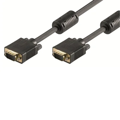 Cabo VGA EWENT 2m (D-Sub) Macho para Macho Preto - Imagem 1