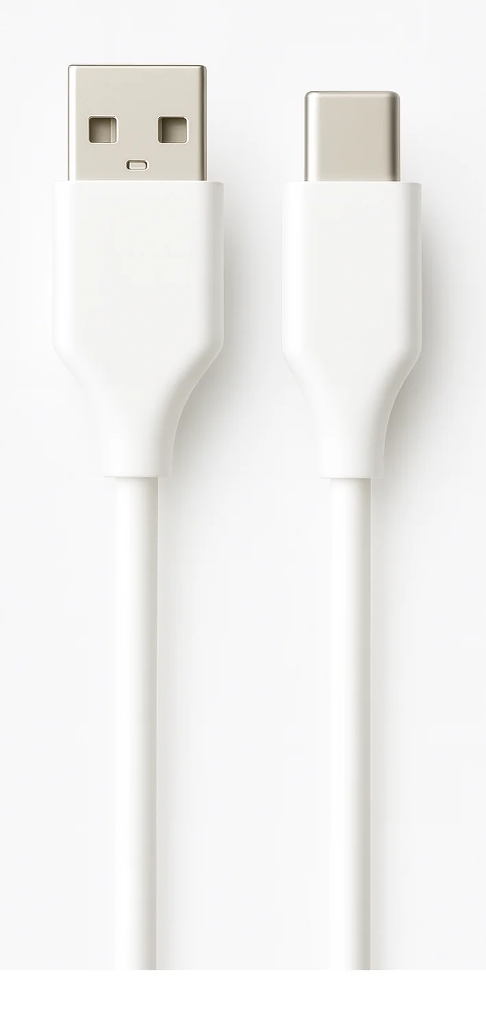 Cabo USB-A para USB-C 2.0 Ewent EC1133 PVC PD 60W 480Mbps 2m Branco