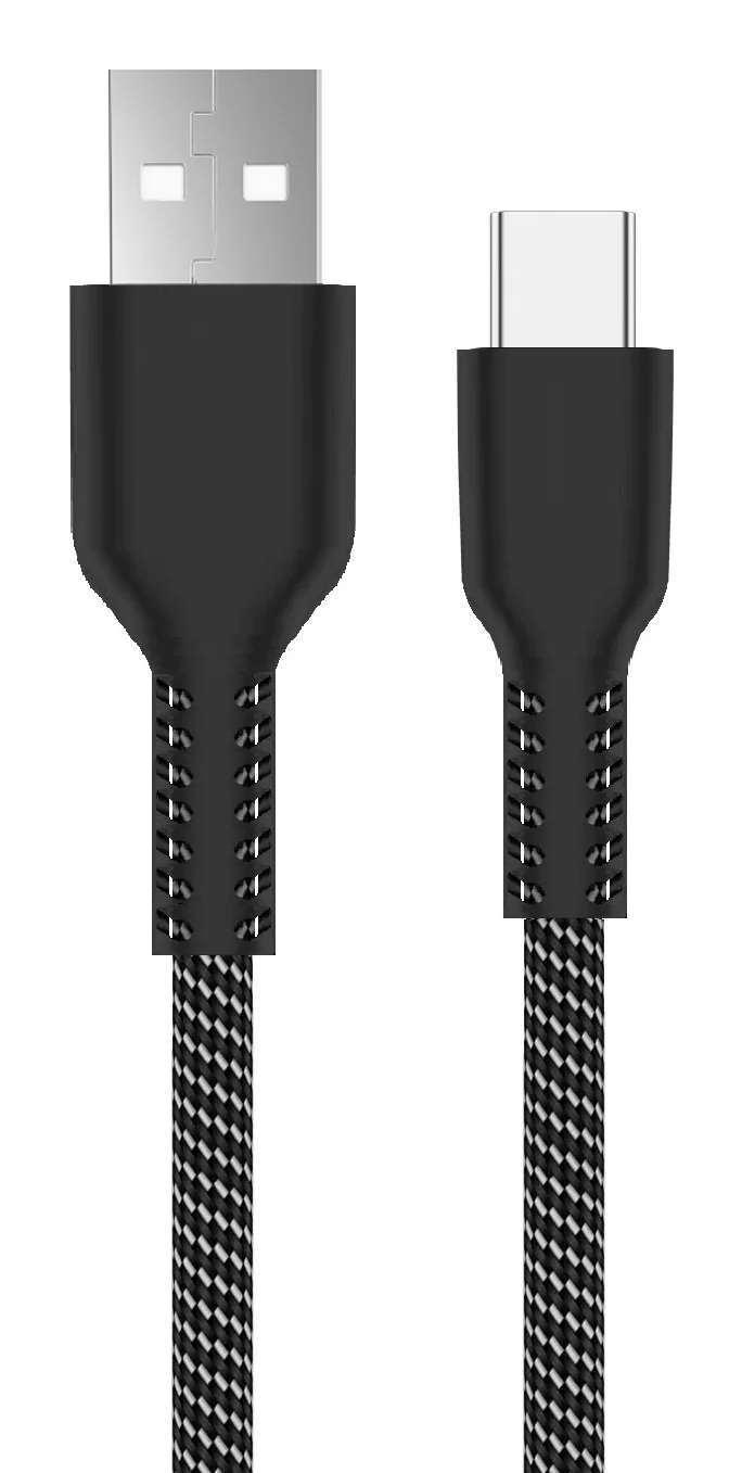 Cabo USB 2.0 Ewent EC1135 USB-A para USB-C Revestimento em Tecido PD60W 2m
