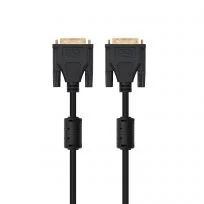 Cabo DVI-D Dual Link Ewent EC1202 5 m Macho/Macho 24+1 Pinos 2560x1600p Preto - Imagem 1