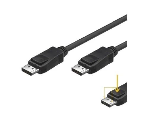 Cabo DisplayPort 1.2 4K 60Hz 2m Ewent EC1401 Preto