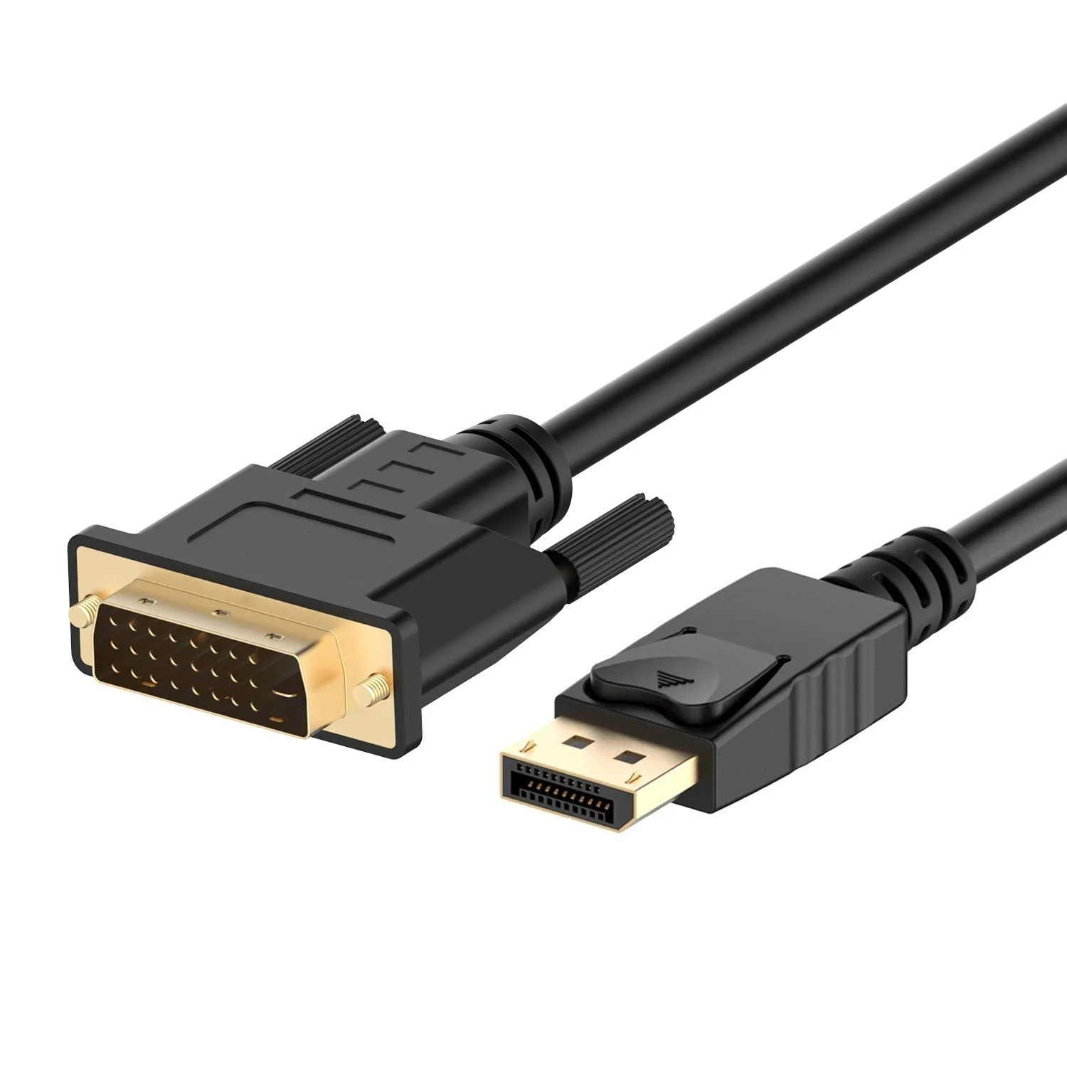 Cabo Adaptador Ewent EC1443 DisplayPort para DVI-D 1.2 Gold 5m Preto - Imagem 1