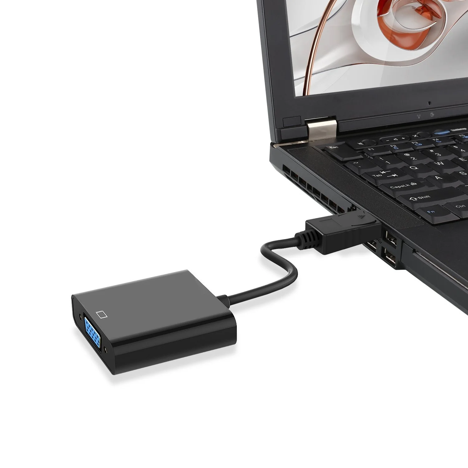 Cabo Adaptador DisplayPort para VGA Macho-Fêmea Ewent EC1454 0.15m Full HD Contactos Dourados - Imagem 2