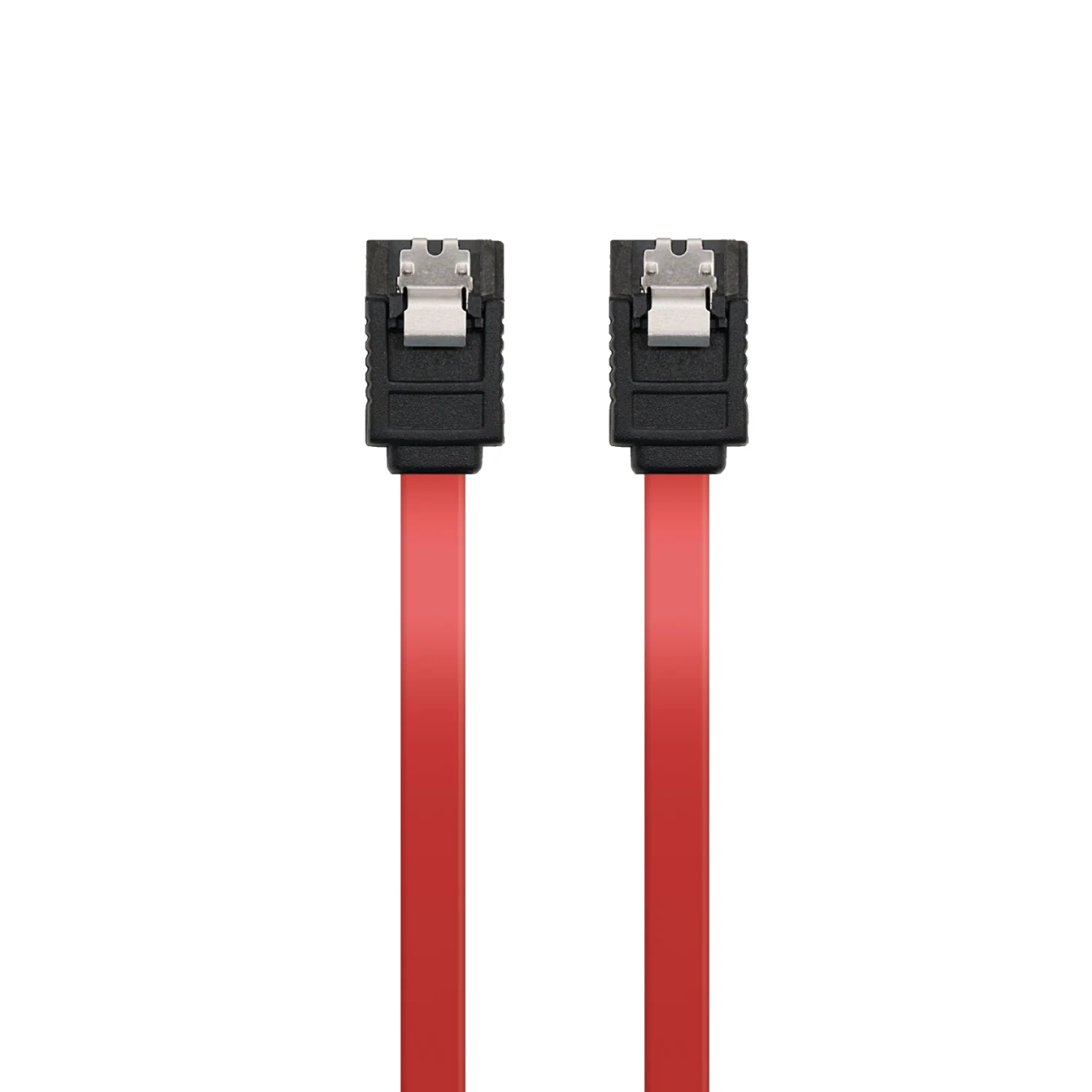 Cabo SATA III 0,3 m Ewent EC1510 com Conectores Retos, 6 Gbps, Preto e Vermelho