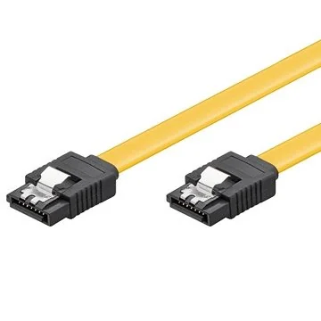 Cabo SATA III Ewent EC1511 L-Type 0.5m 6Gbps macho/macho preto amarelo