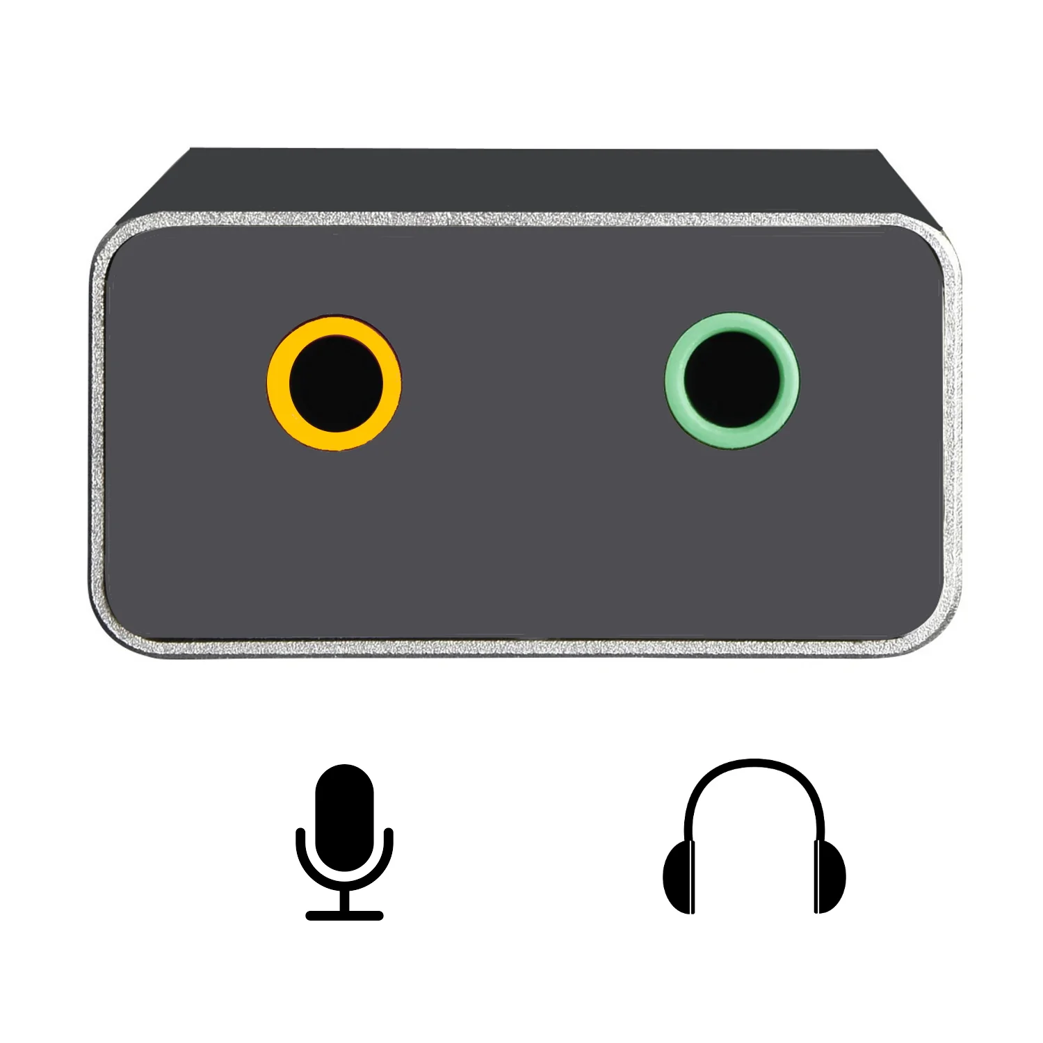 Adaptador placa de som USB-C para 2x jack 3,5mm áudio e microfone Ewent EC1645 - Imagem 2