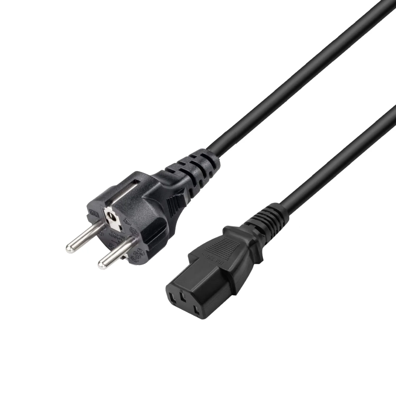 Cabo de alimentação Schuko para IEC C13 Ewent EC1912 1,8m preto - Imagem 2