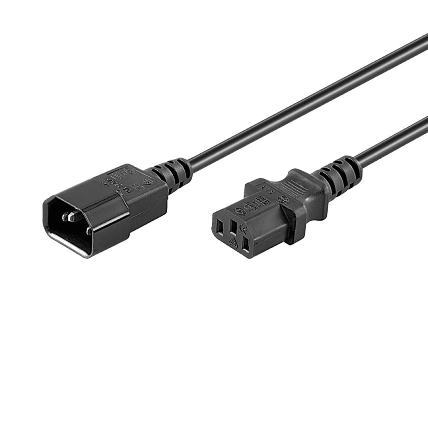 Cabo de extensão alimentação IEC C14 para C13 Ewent EC1915 5m preto - Imagem 2