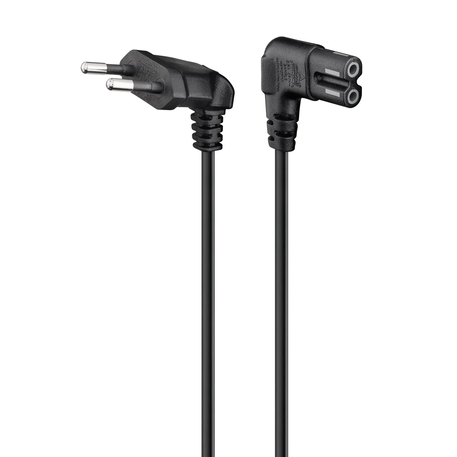 Cabo de alimentação Euro 90° para IEC C7 90° Ewent EC1917 1,8m