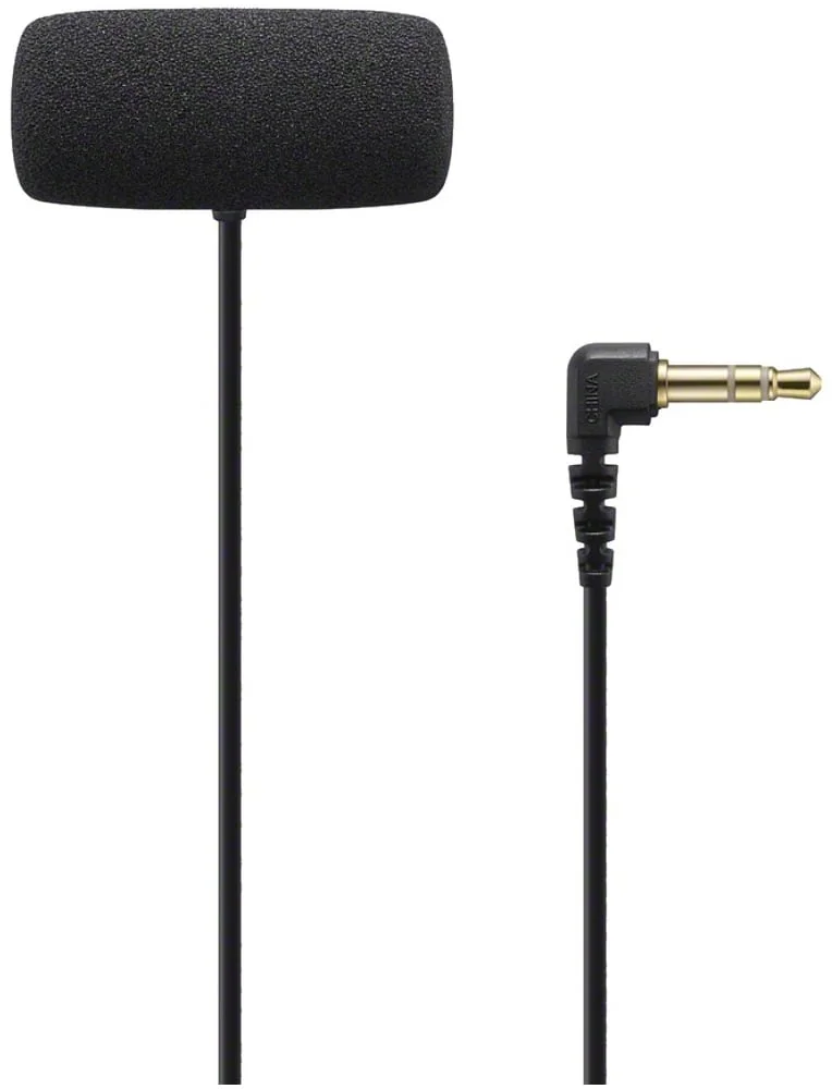 Microfone Lapela Sony ECM-LV1 Estéreo 3.5mm para Vlogs Entrevistas Compatível ECM-W2BT - Imagem 2