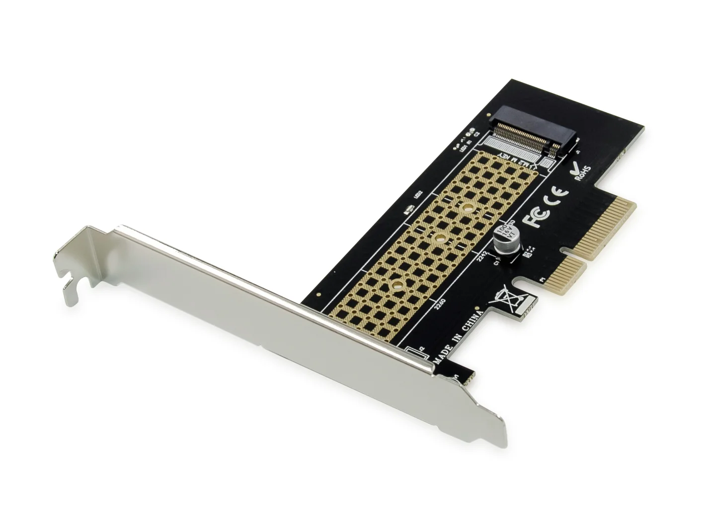 Placa Adaptadora PCIe para SSD M.2 NVMe Conceptronic EMRICK05BS com Dissipador - Imagem 1