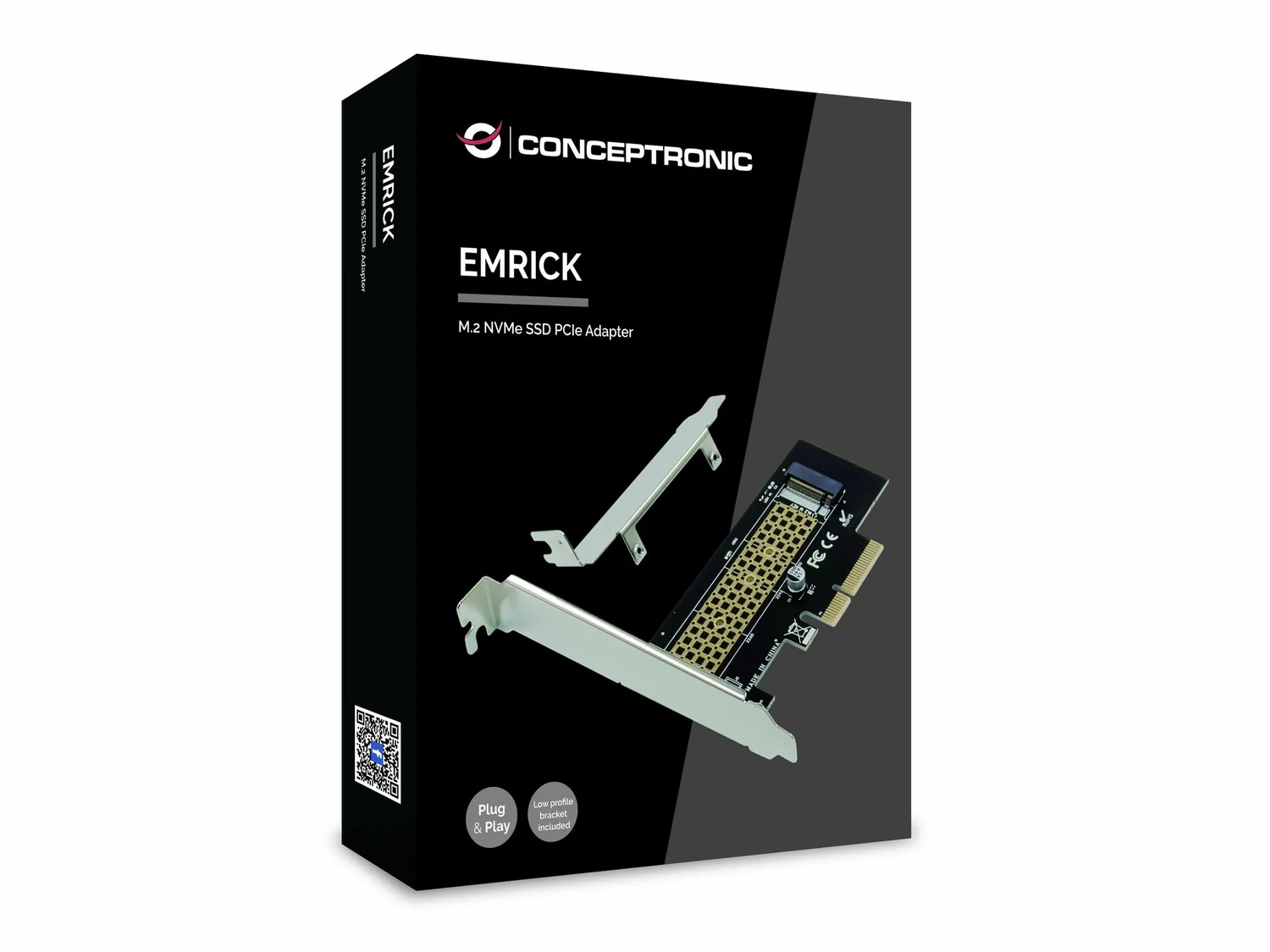 Placa adaptadora PCIe para SSD M.2 NVMe Conceptronic EMRICK05B - Imagem 4