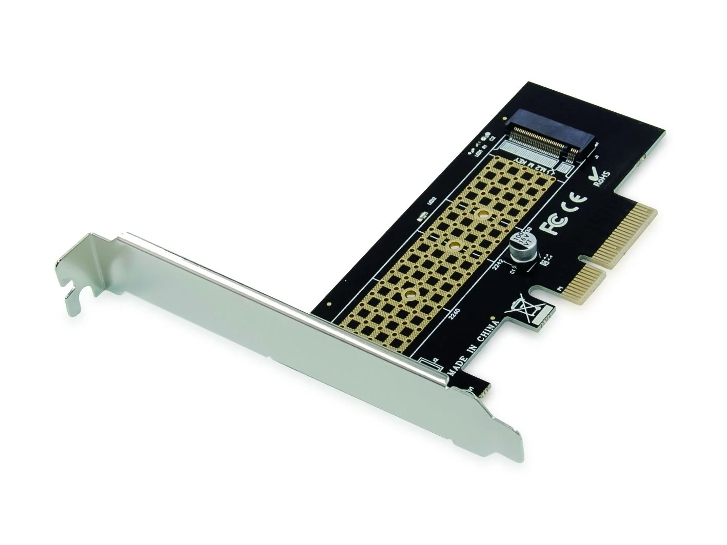 Placa adaptadora PCIe para SSD M.2 NVMe Conceptronic EMRICK05B - Imagem 1