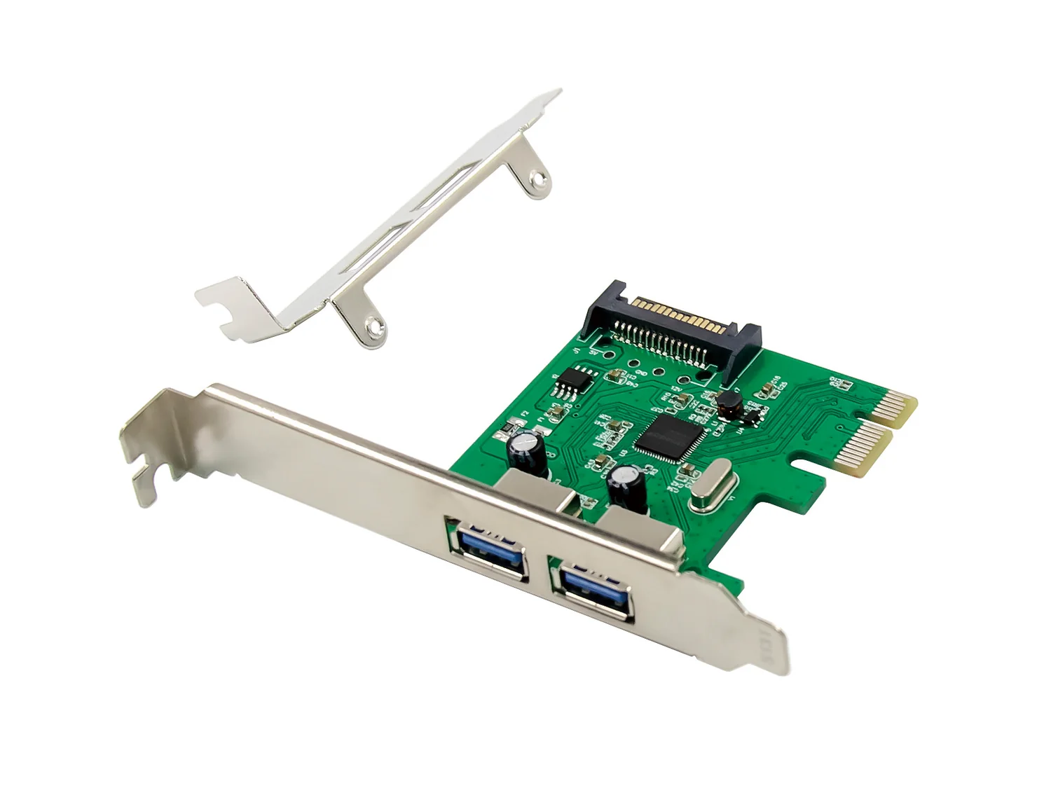 Placa controladora PCIe 2 portas USB 3.0 (USB 3.2 Gen 1) Conceptronic EMRICK06G - Imagem 1