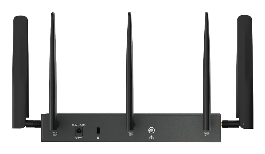 Router TP-Link Omada 4G+ Cat6 AX3000 Gigabit VPN Gateway com 4 Portas PoE+ Preto - Imagem 2