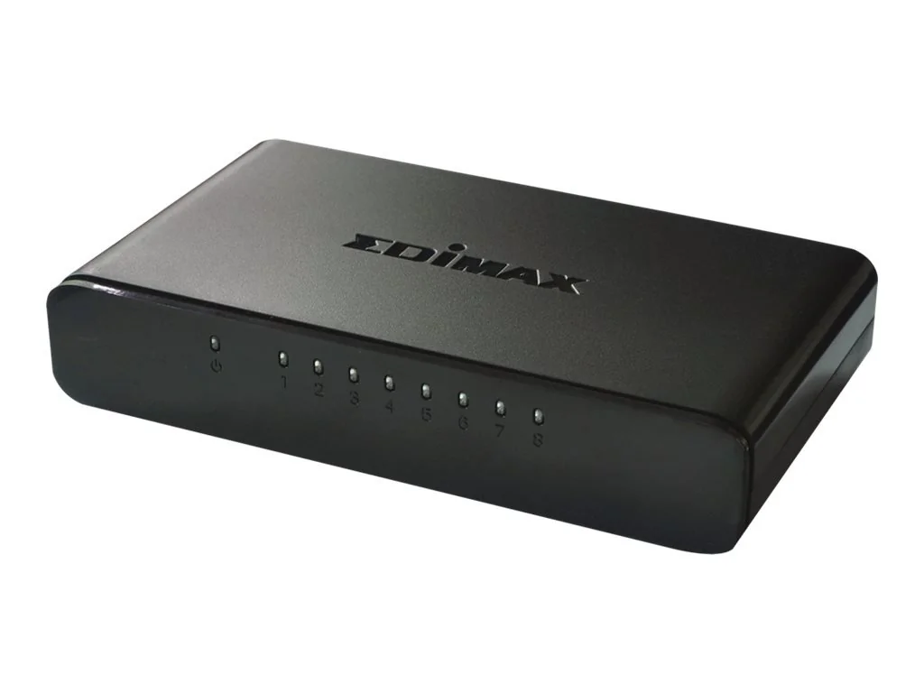 Switch de Secretária 10/100 Edimax ES-3308P 8 Portas Fast Ethernet Plástico