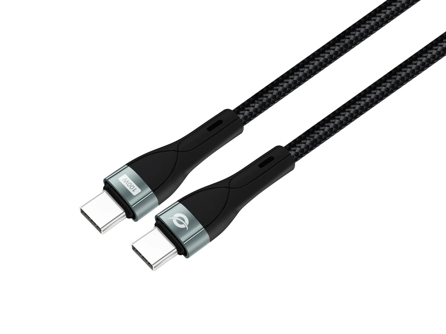 Cabo USB-C para USB-C Conceptronic ETTA01B12 PD 3.0 100W 1,2m E-Mark Preto - Imagem 1