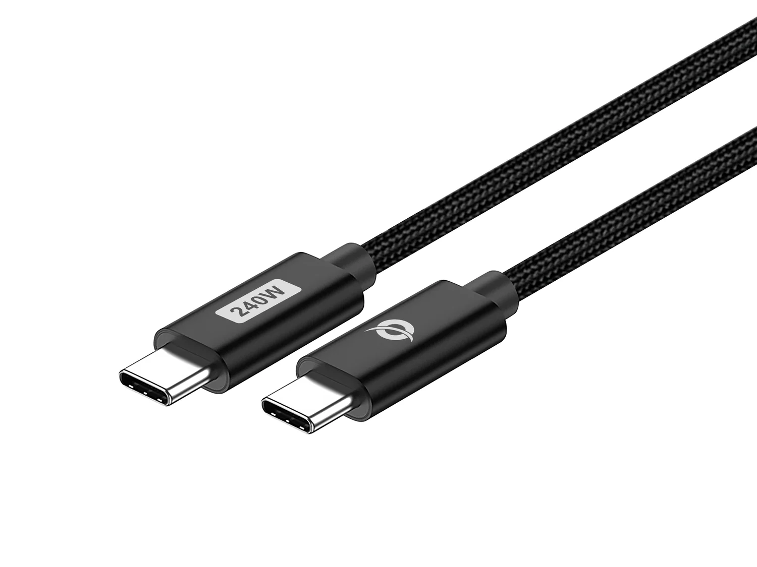 Cabo USB-C Conceptronic ETTA03B20 PD 3.1 240W 2m E-Mark Trançado - Preto - Imagem 1