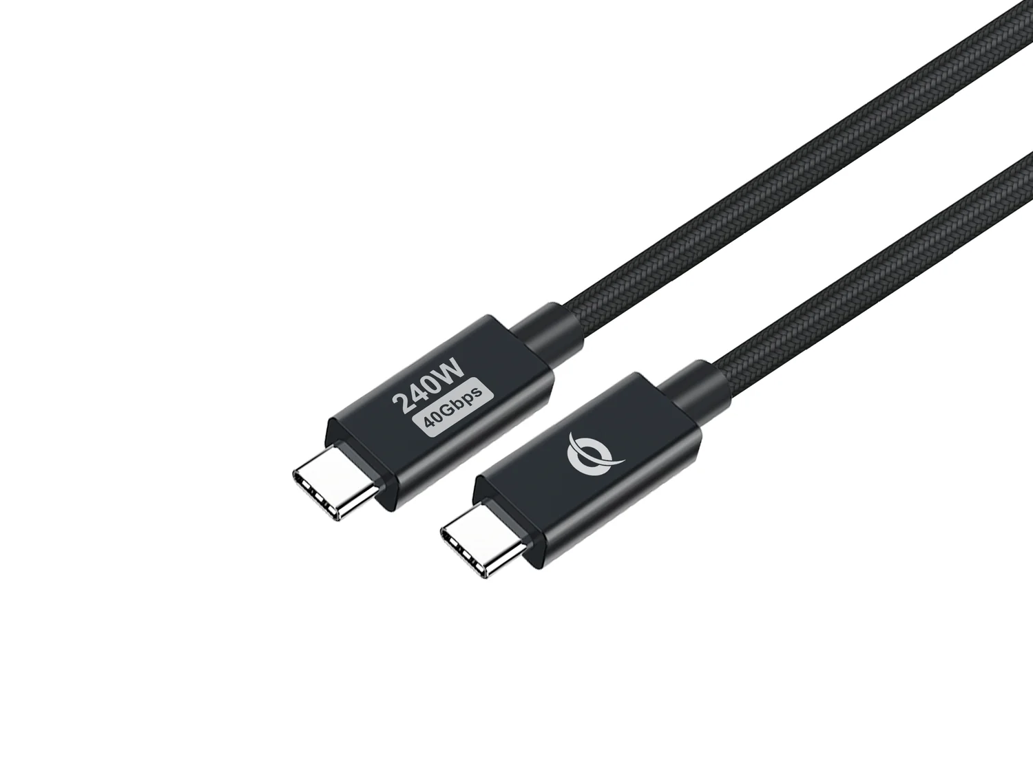 Cabo USB4 Gen 3x2 Conceptronic ETTA04B20 USB-C 2m 240W 40Gbps Preto - Imagem 1