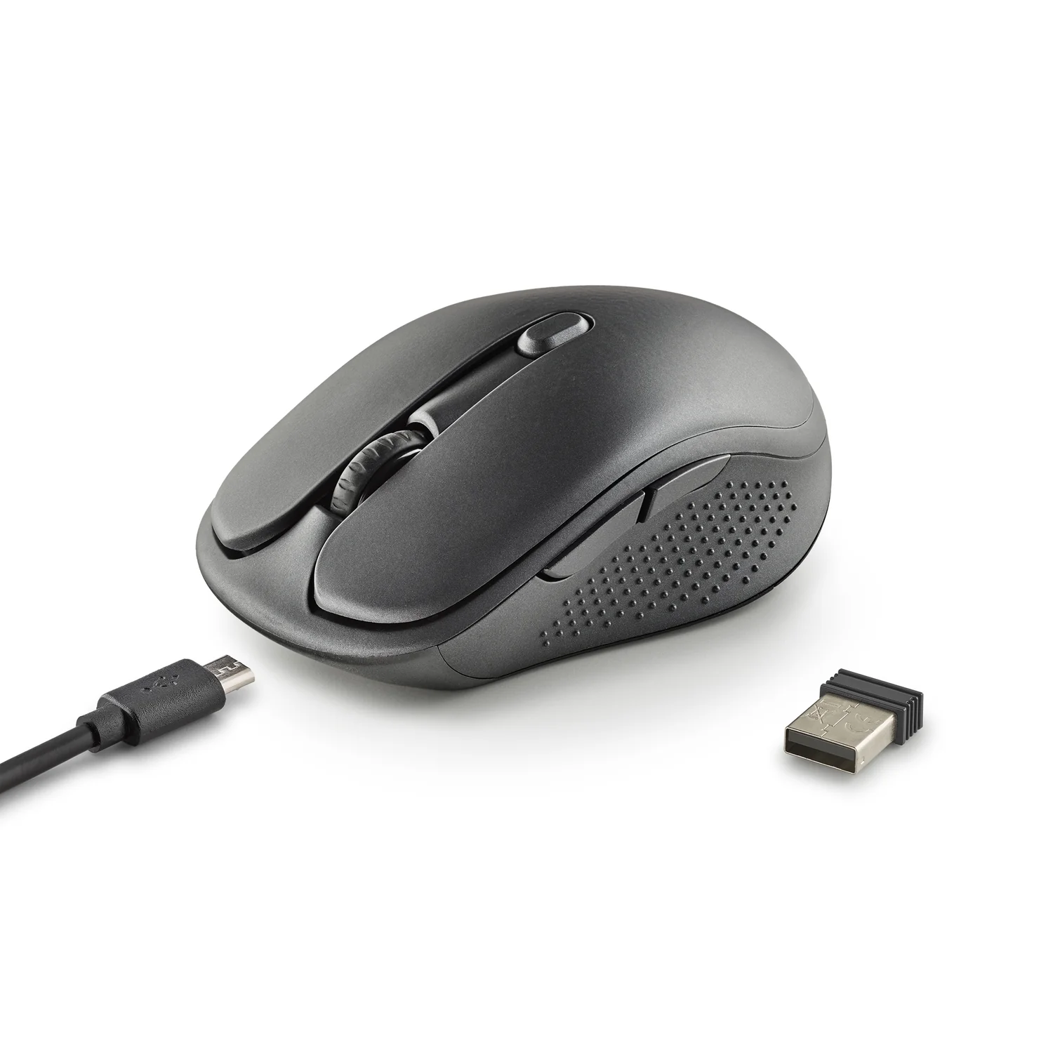 Rato sem fios NGS EVO RUST recarregável silencioso 1600 DPI Preto - Imagem 2