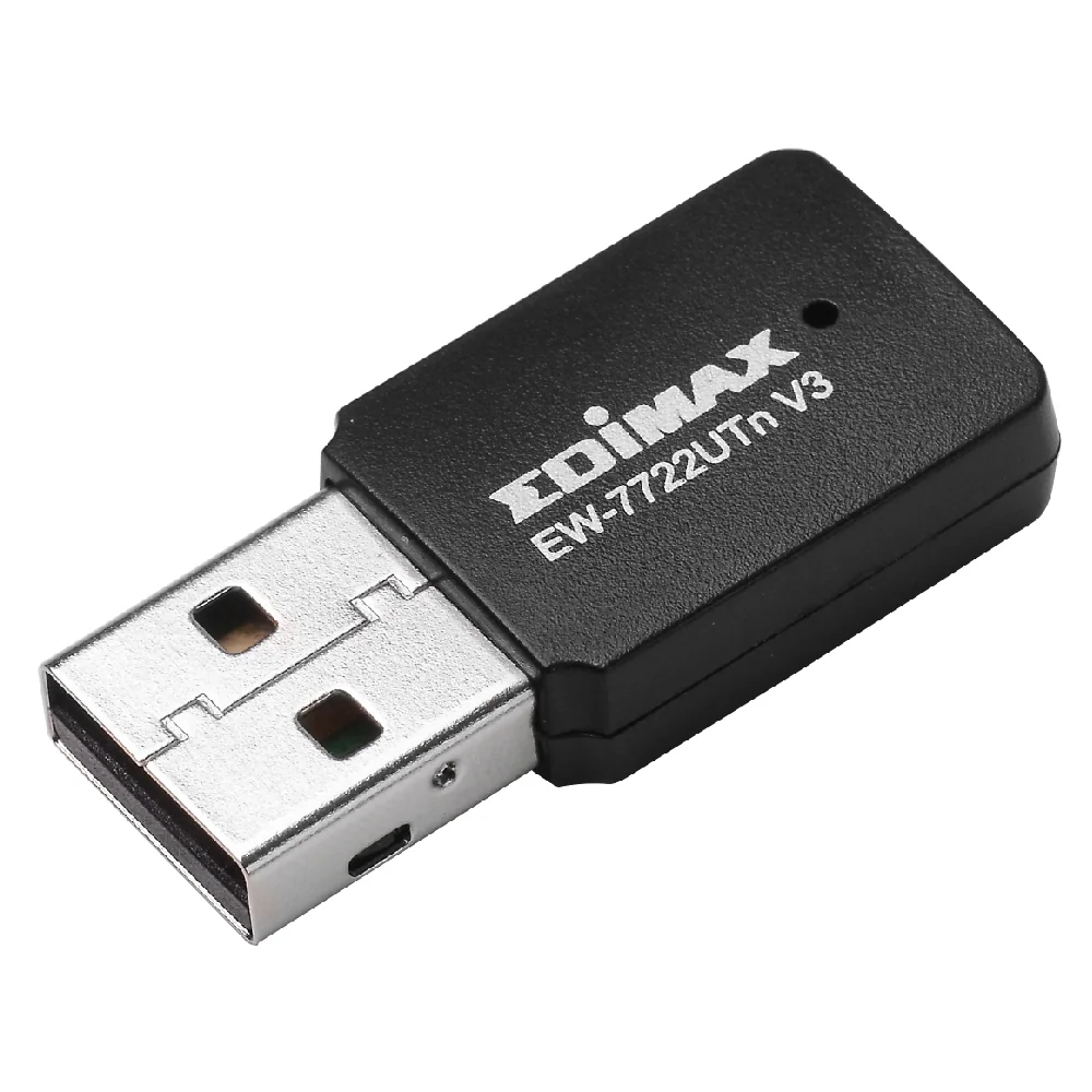 Adaptador USB wireless Edimax EW-7722UTNV3 N300 2T2R mini